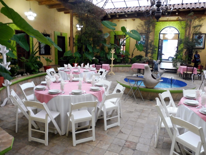 Le patio de l'hôtel Encantada à San Cristobal de las Casas