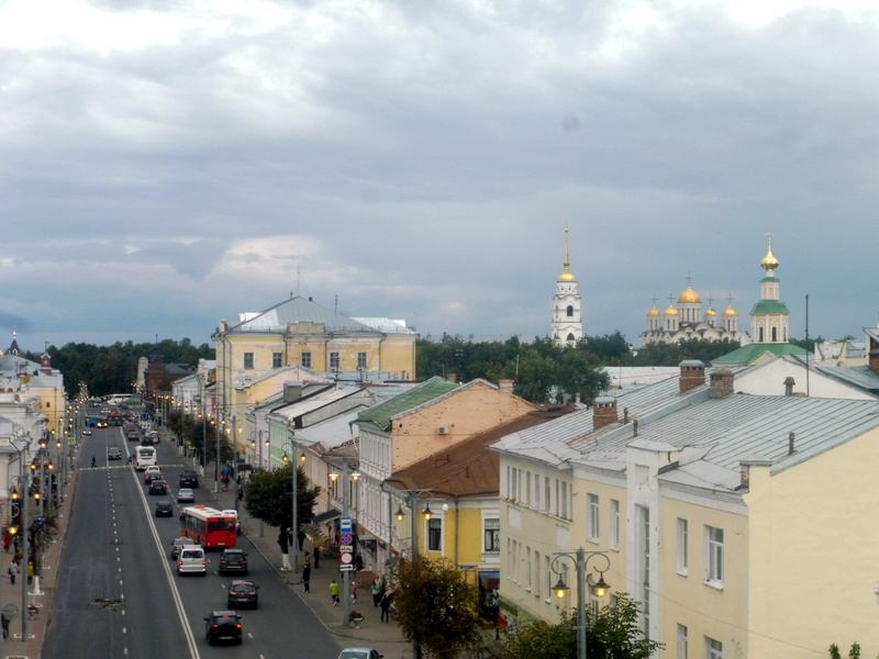 Vladimir, vue du haut de la Porte d'Or