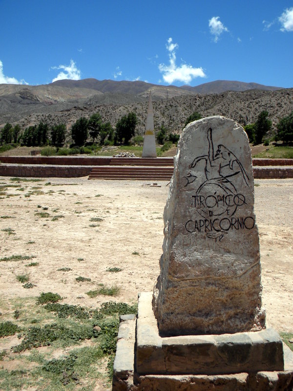 Huacalera, Passage du tropique du Capricorne