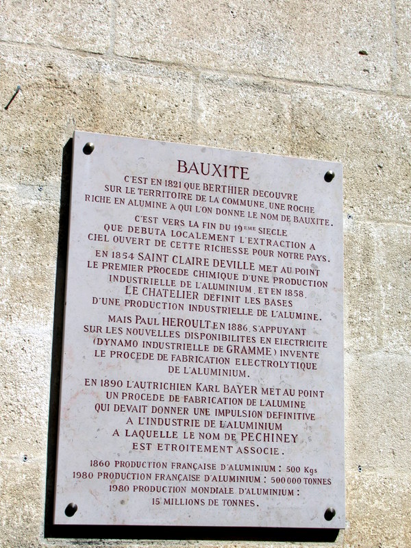 Les Baux de Provence, bauxite