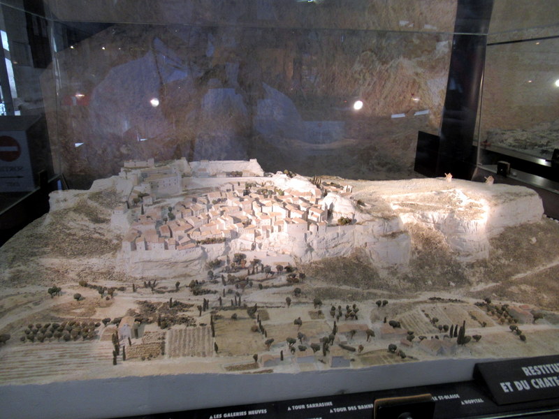 Les Bauxde Provence, maquette du site