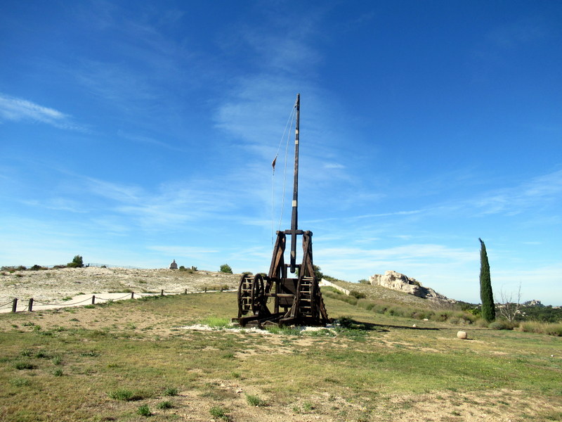 Les Baux de Provence, Citadelle, Machines de guerre